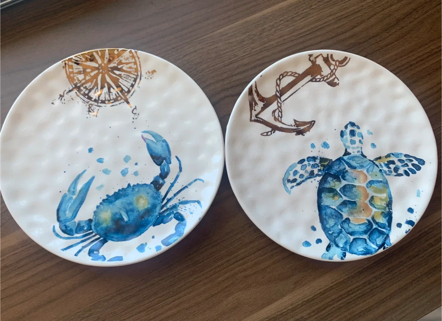 Avenue 9 Crab & Turtle Plates - Set of 2