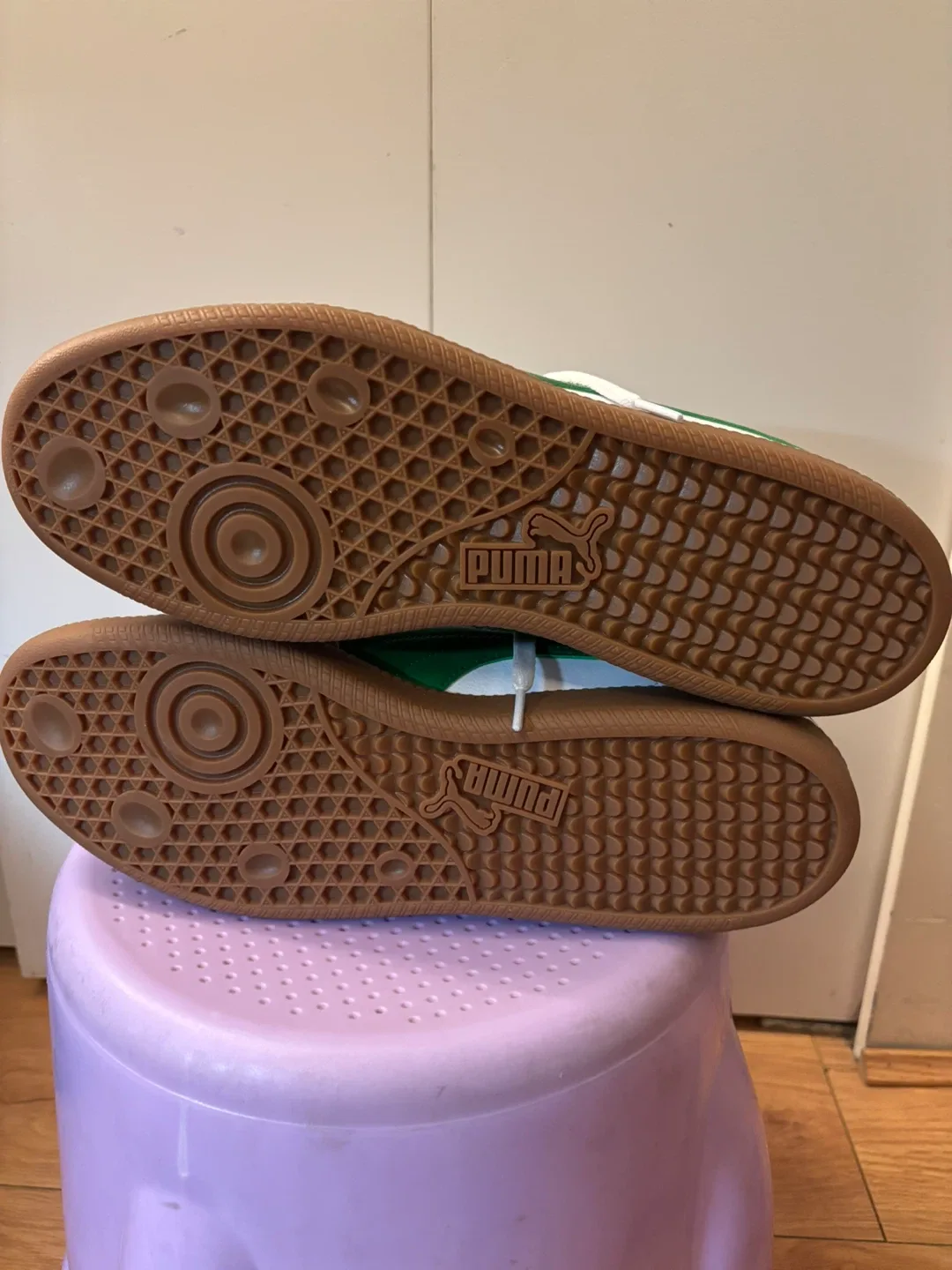 Puma Roma Basic White/Green Shoes - Size 12 image indicator(2)