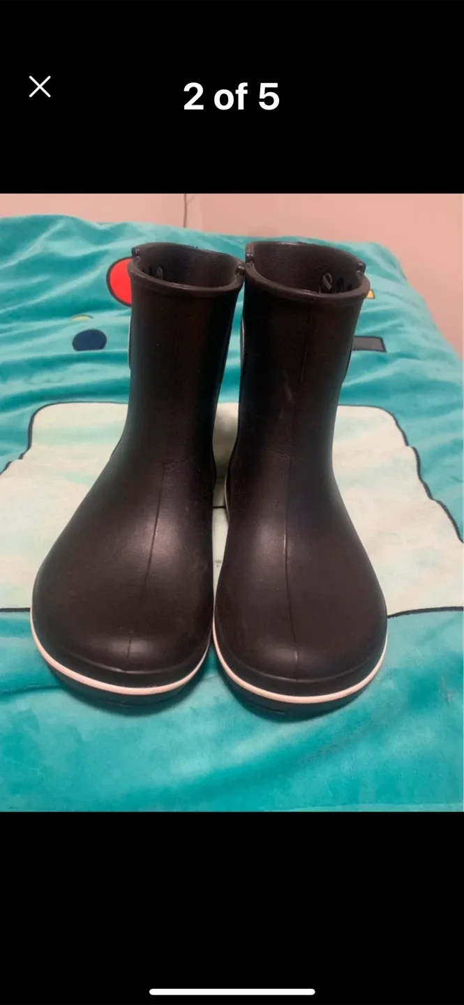 Crocs Black Rain Boots image indicator(2)
