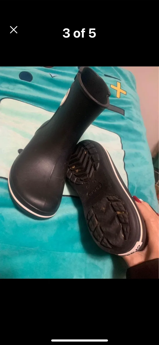 Crocs Black Rain Boots image indicator(3)