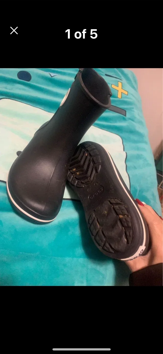 Crocs Black Rain Boots