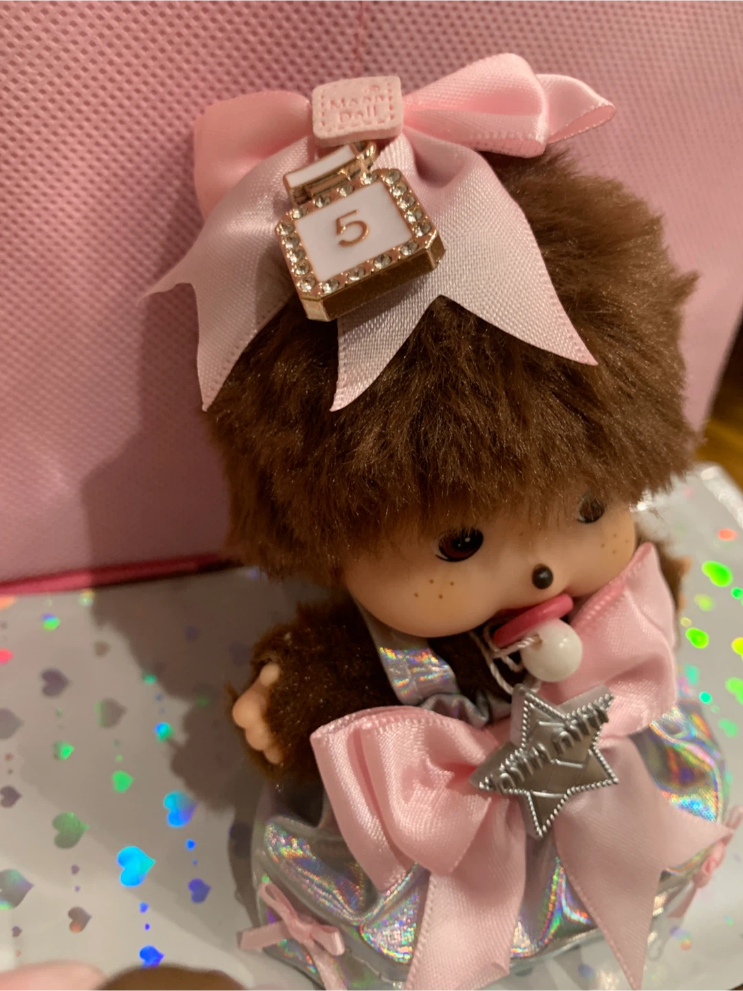 Monchhichi Doll in Pink Dress - photo 3