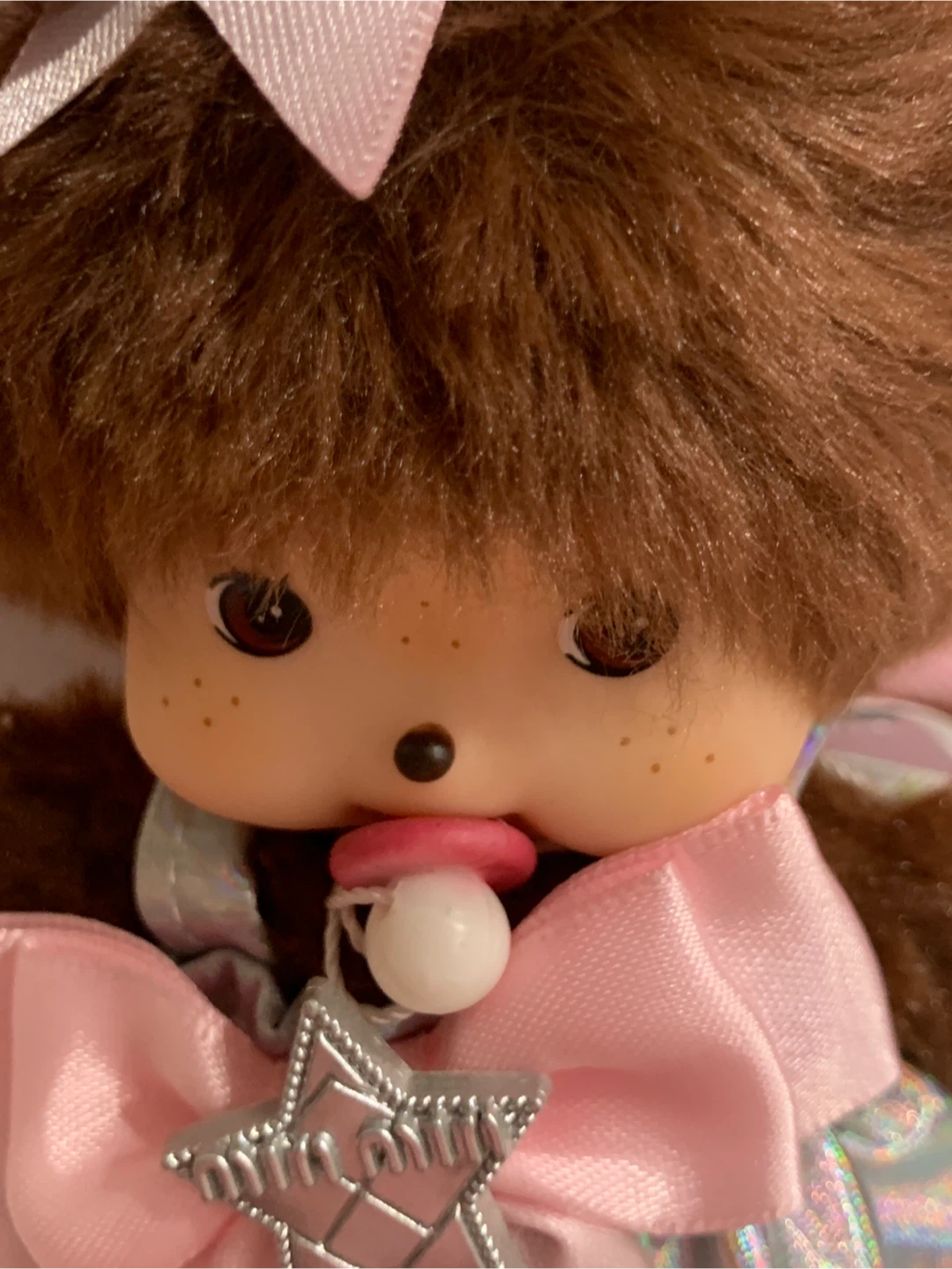 Monchhichi Doll in Pink Dress - photo 2