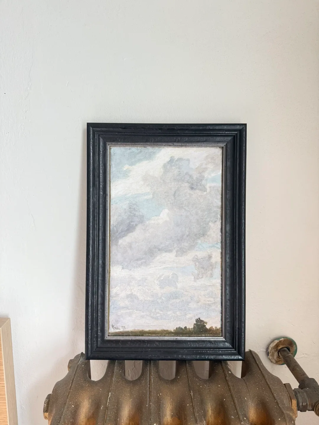 Vintage original painting - Hans Gude, c.1873)