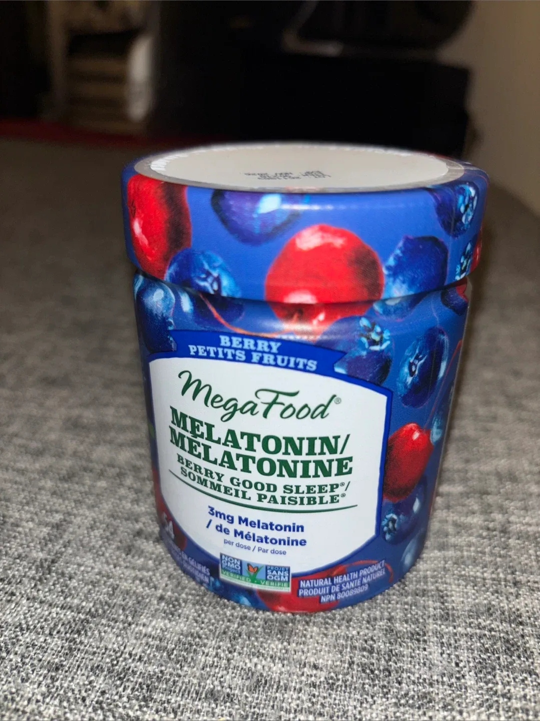 MegaFood Melatonin Berry Good Sleep