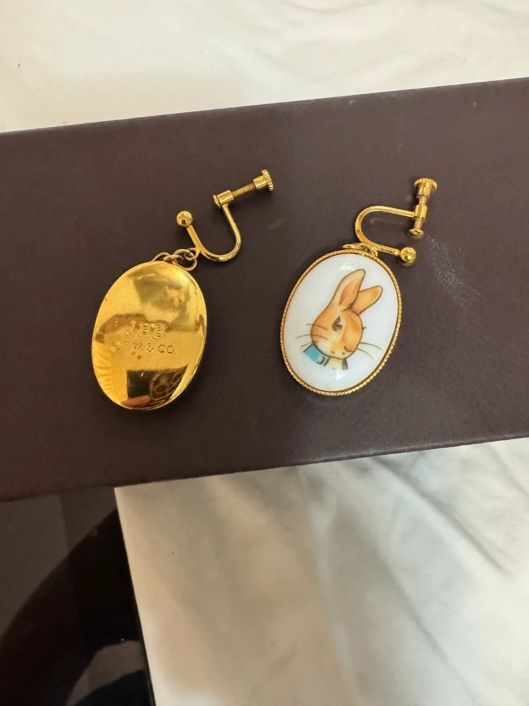 Vintage Clip-on Earrings with Rabbit Design image indicator(3)