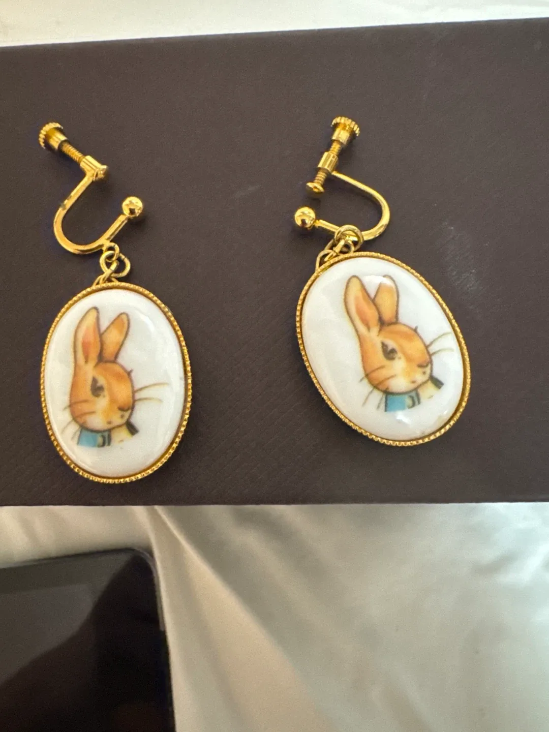 Vintage Clip-on Earrings with Rabbit Design image indicator(5)