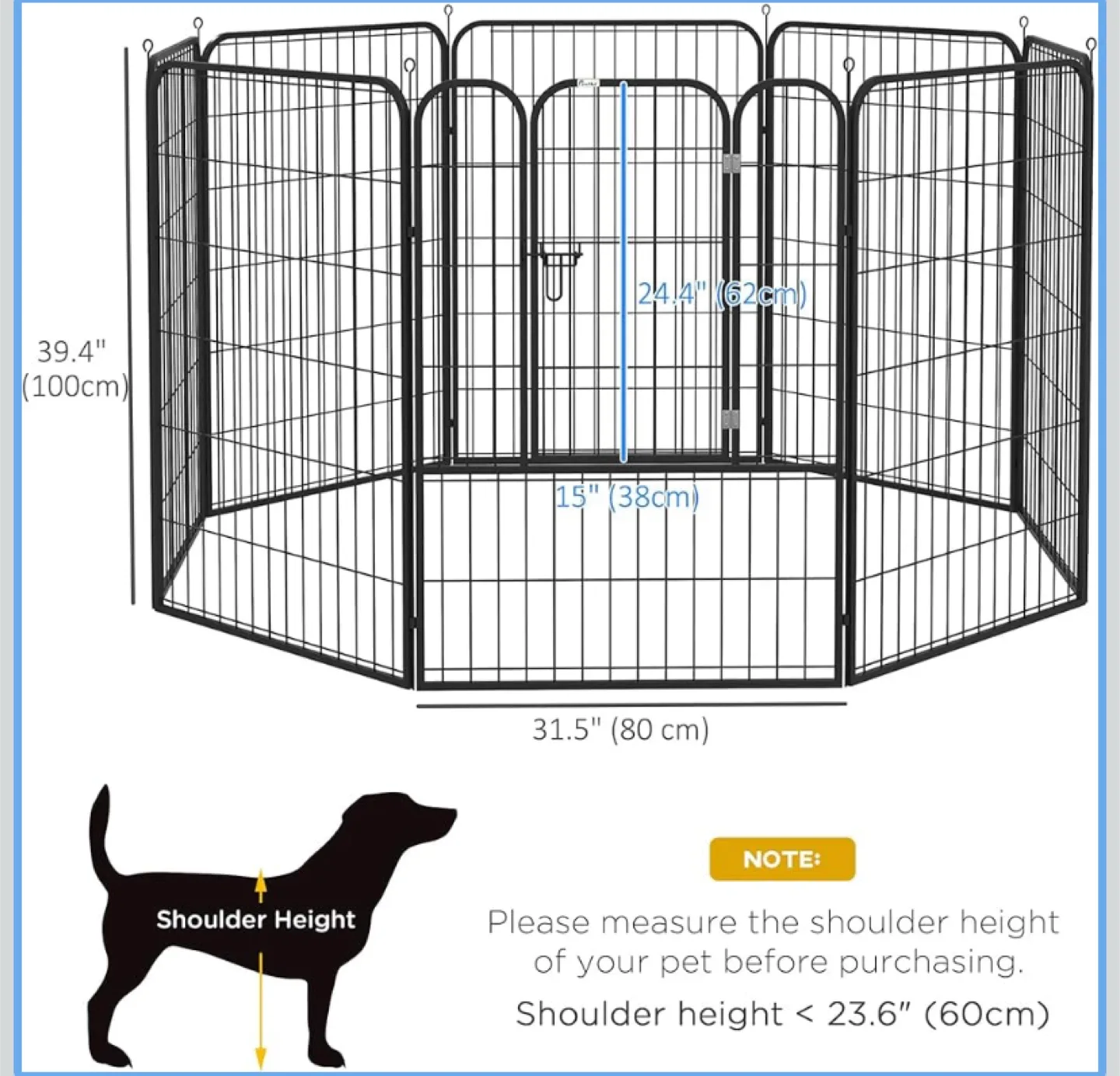 Metal Pet Playpen - Indoor/Outdoor image indicator(5)