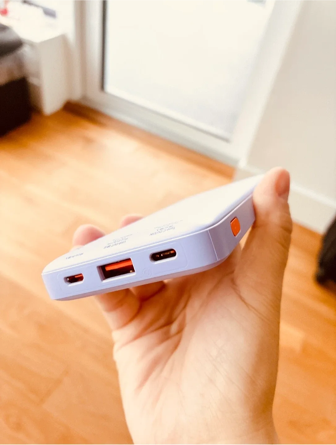 Baseus 20W 10000mAh Power Bank - Lilac Purple image indicator(2)