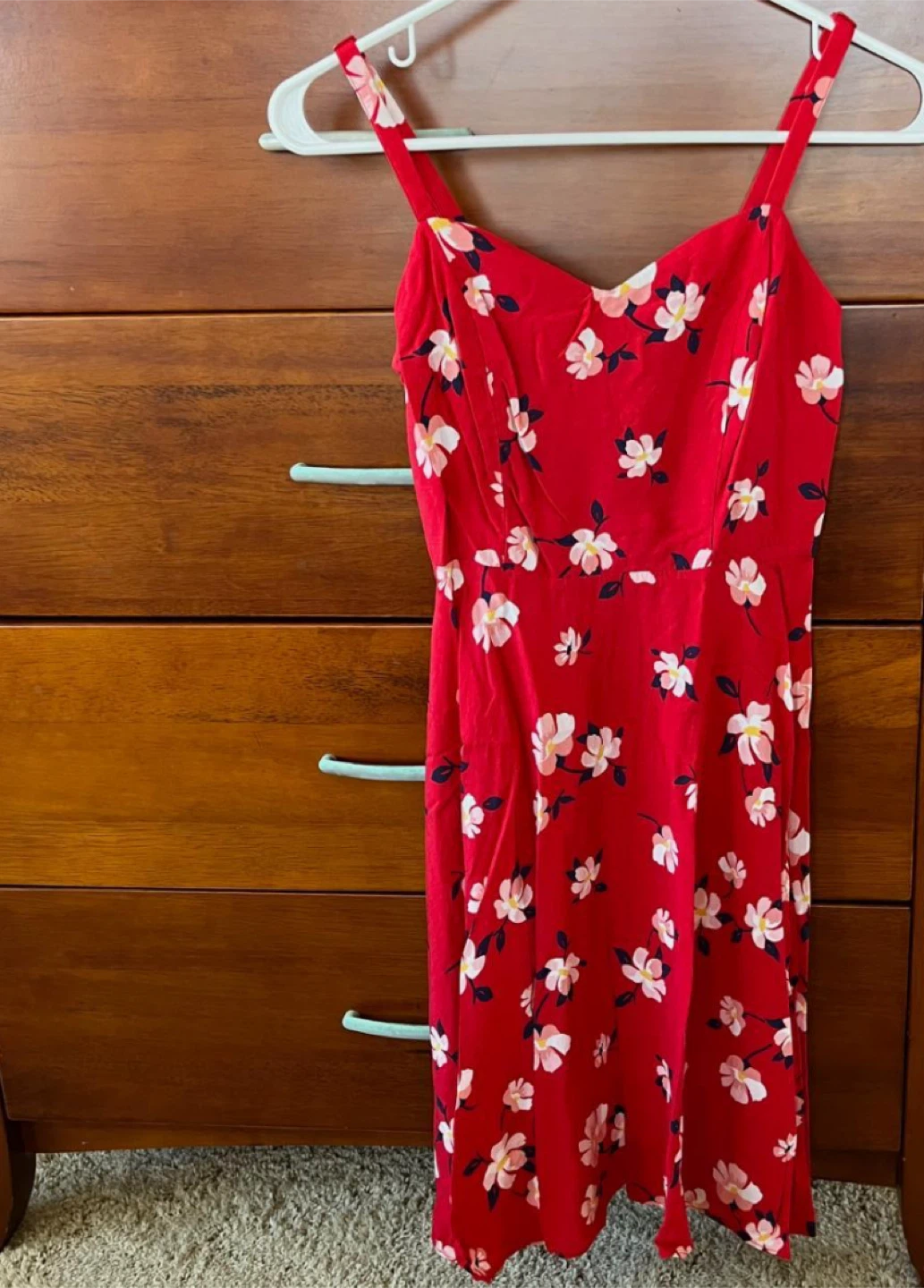 Printed Fit & Flare Cami Dress