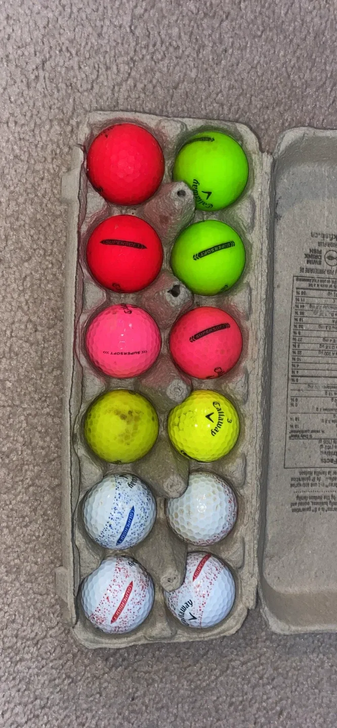 Callaway Supersoft Golf Balls - Mixed Colours, 10 Pack