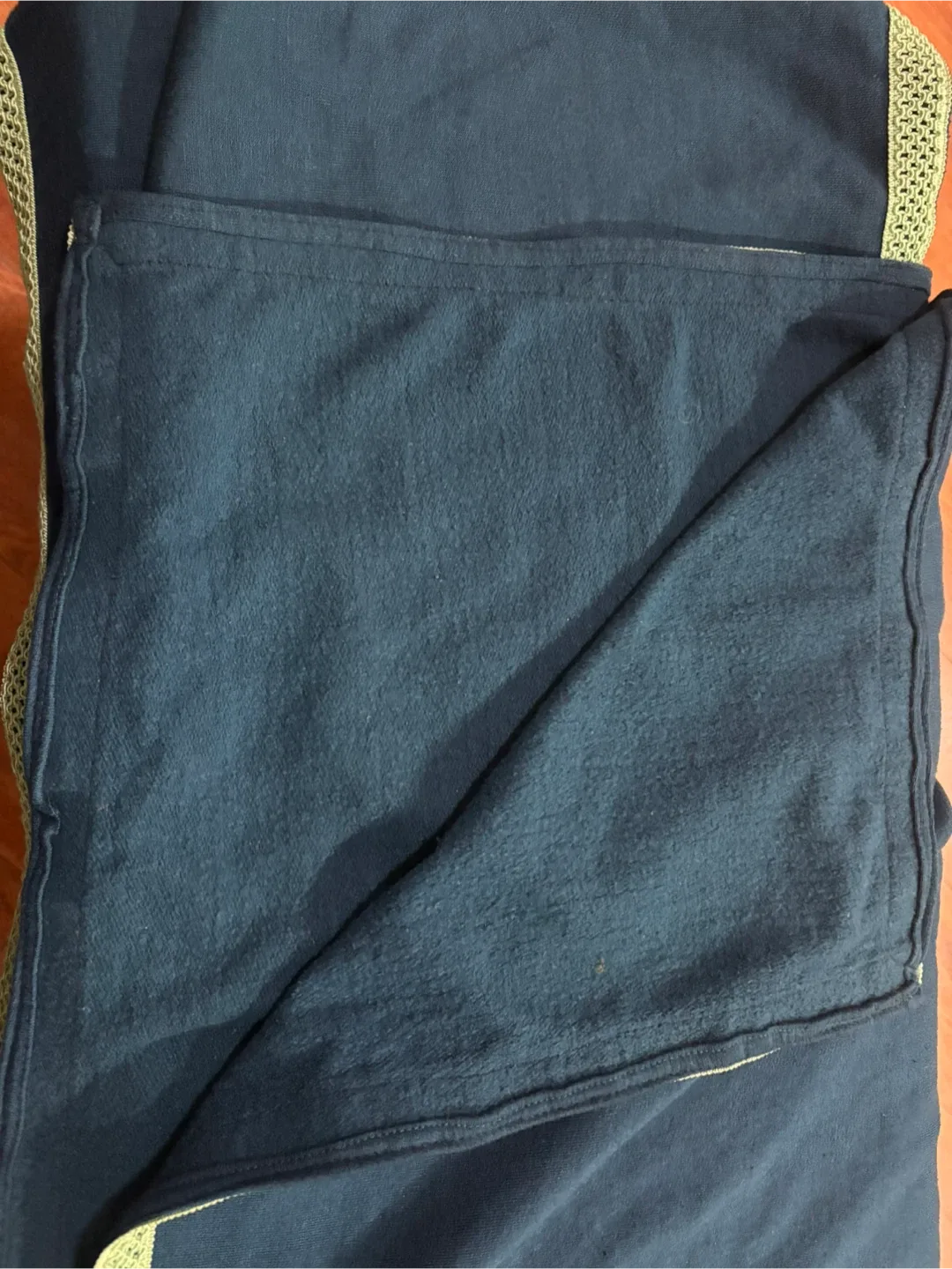 Blue Scarf with Crochet Trim image indicator(3)