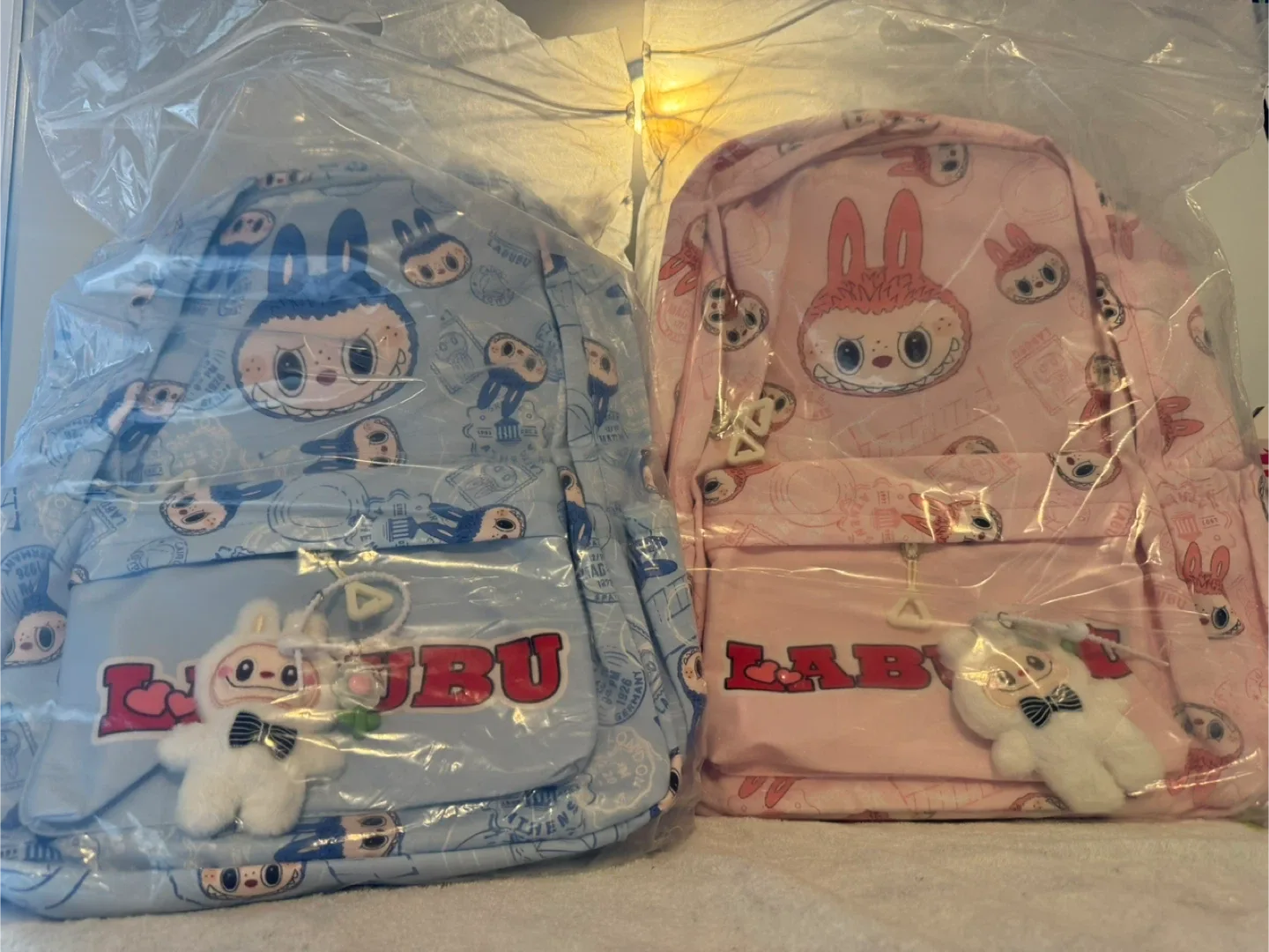 Labubu Backpack - Pink and Blue