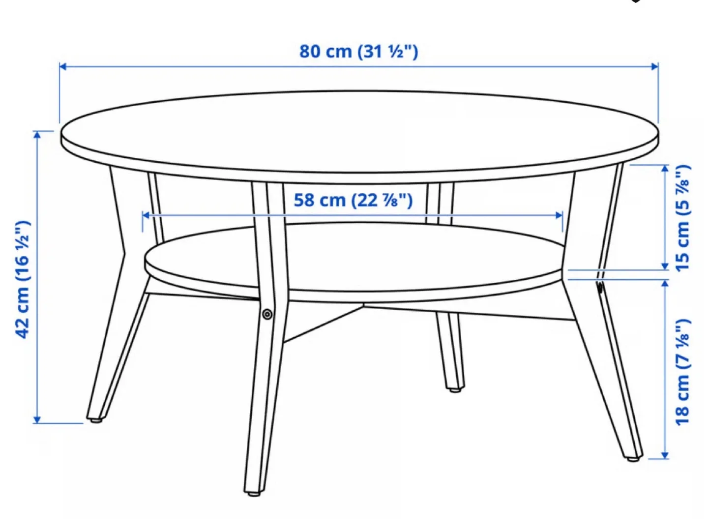 IKEA JAKOBSFORS Coffee Table - Espresso Colour image indicator(3)