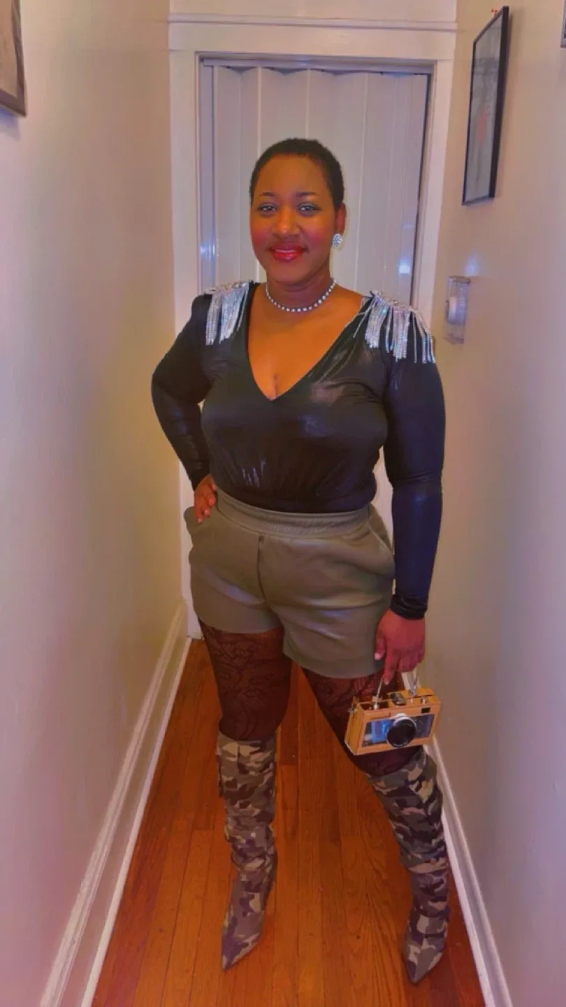 Camouflage knee high boots image indicator(2)