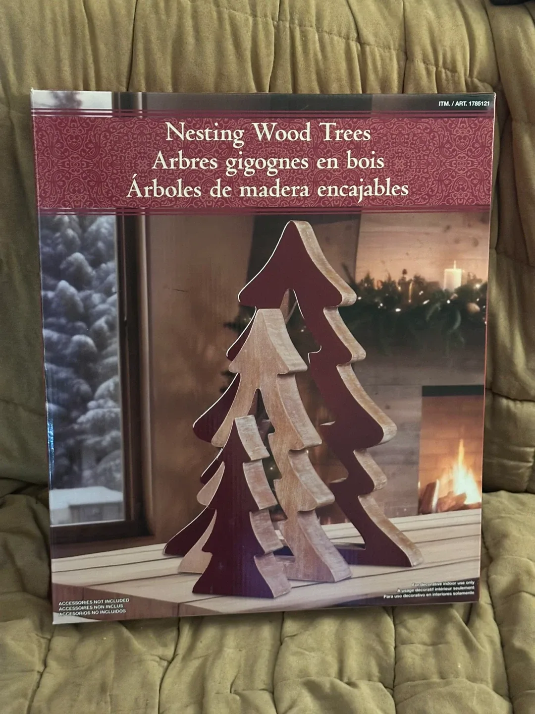 Nesting Wood Trees Decoration
