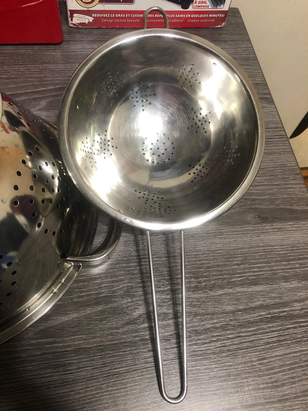 2 pcs Stainless Steel Colander image indicator(4)