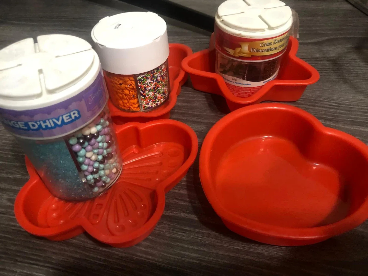 Cake Decorating Sprinkles with silicone Molds