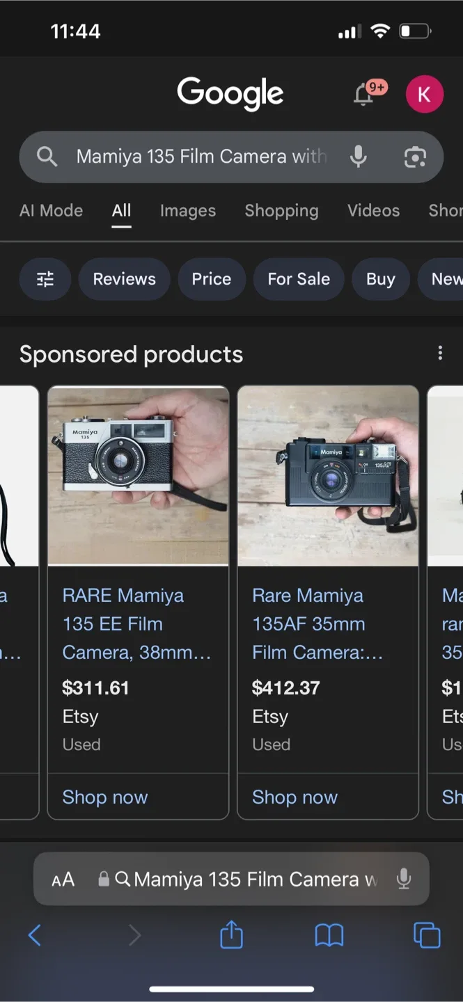 Mamiya 135 Film Camera with Flash and Case image indicator(6)