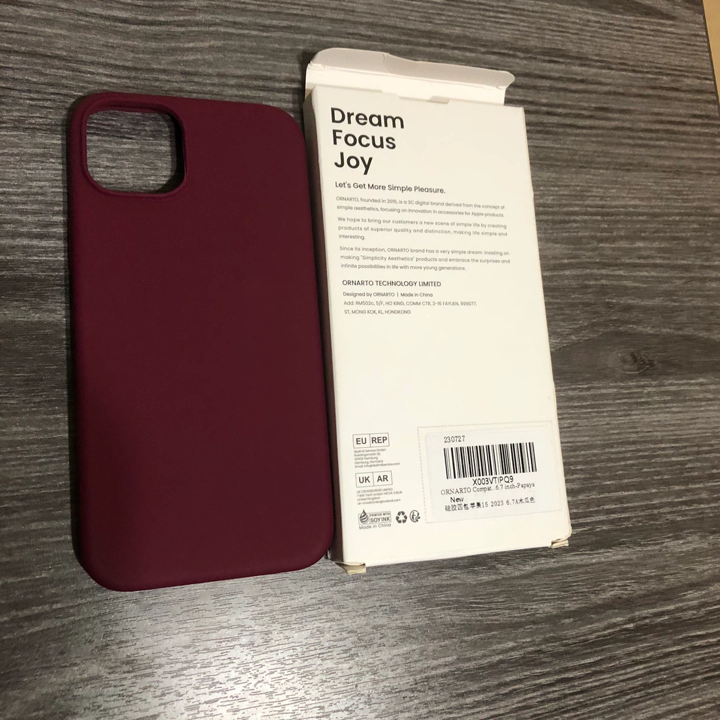 New ORNARTO iPhone 16 Pro Case - Papaya - photo 3