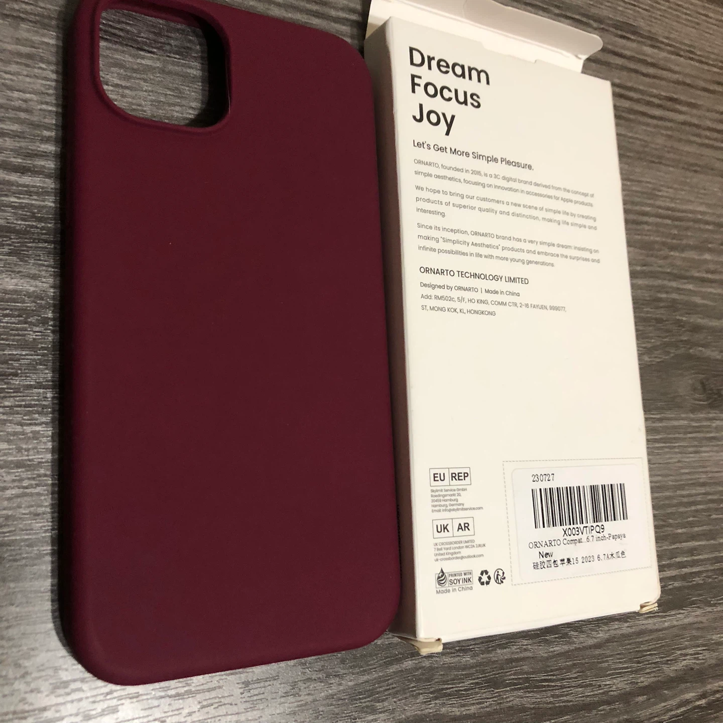 New ORNARTO iPhone 16 Pro Case - Papaya - photo 2