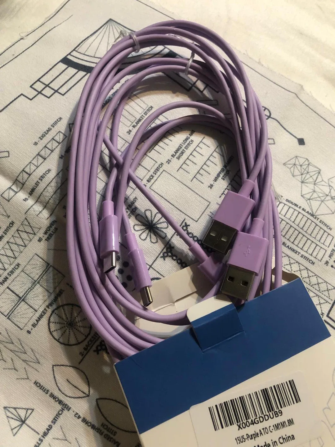 New Premium Charger Cable - Purple