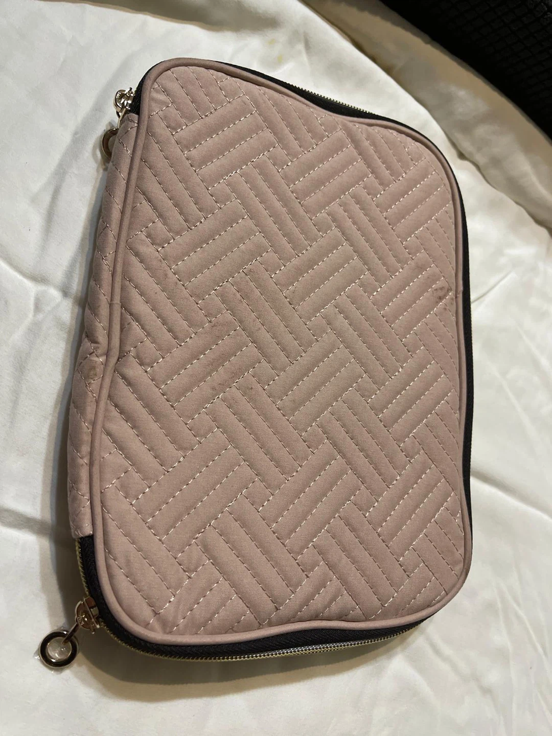Pink Quilted Makeup/Cosmetic Bag - photo 4
