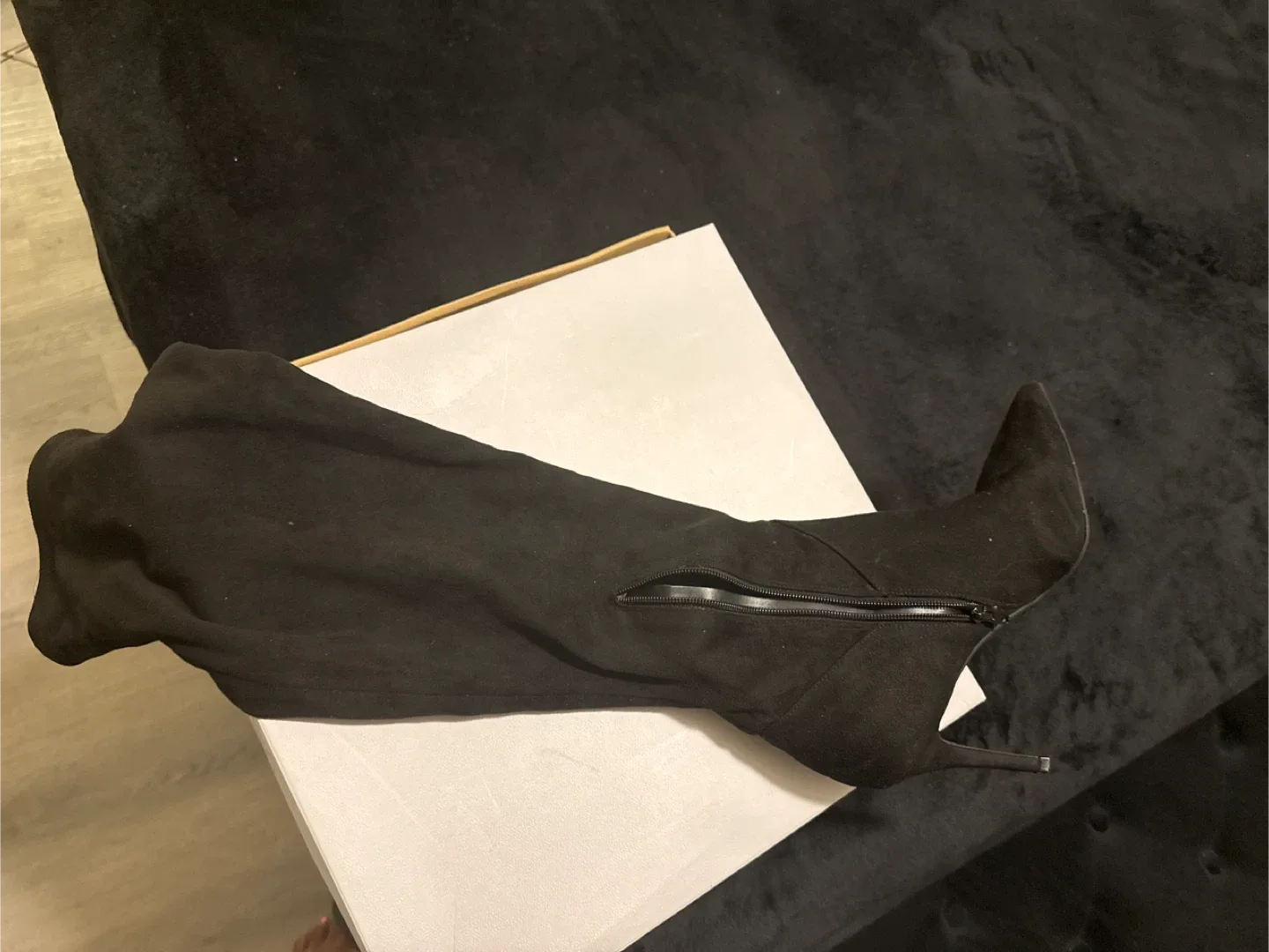 Black Thigh High Boots image indicator(2)