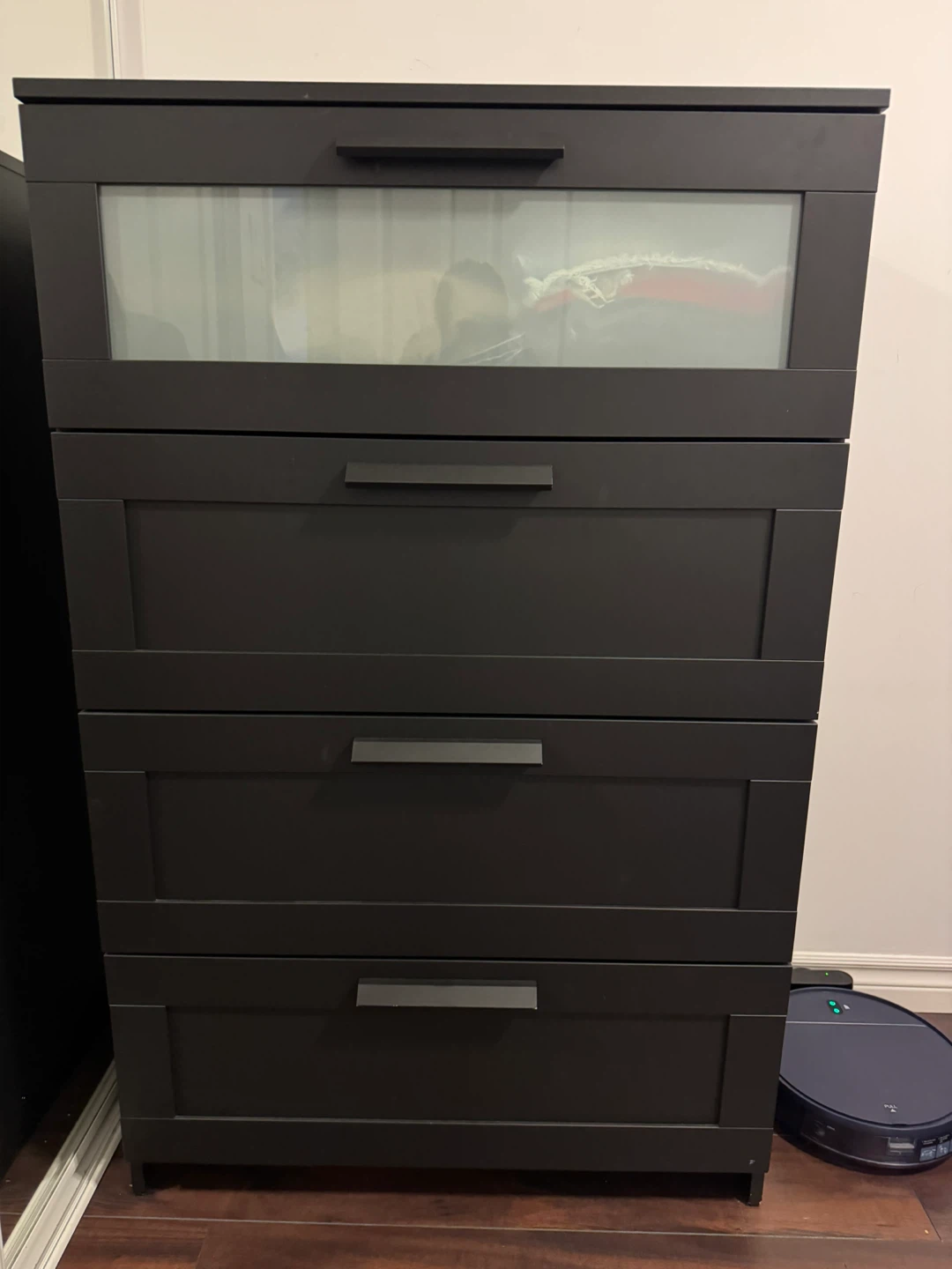 IKEA Hemnes Black-Brown 4-Drawer Chest