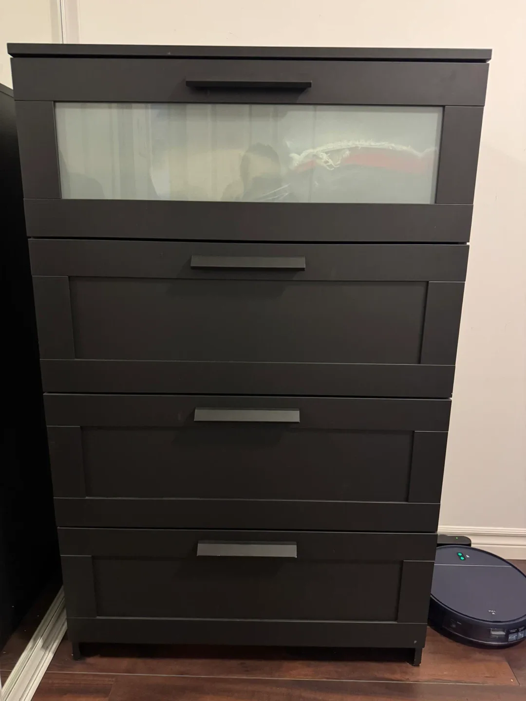 IKEA Hemnes Black-Brown 4-Drawer Chest