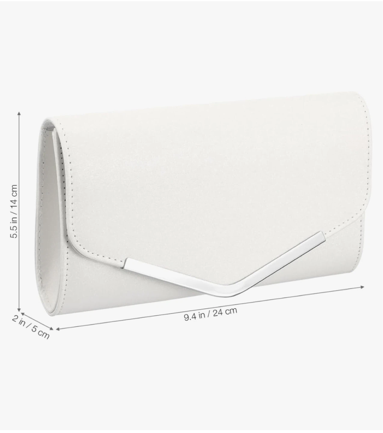 White Clutch Purse – Brand New (Never Used) - photo 2