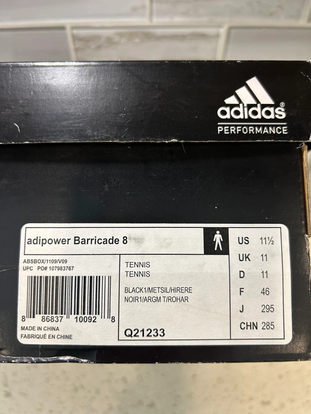 Adidas adipower Barricade 8 Tennis Shoes US 11.5 image indicator(3)