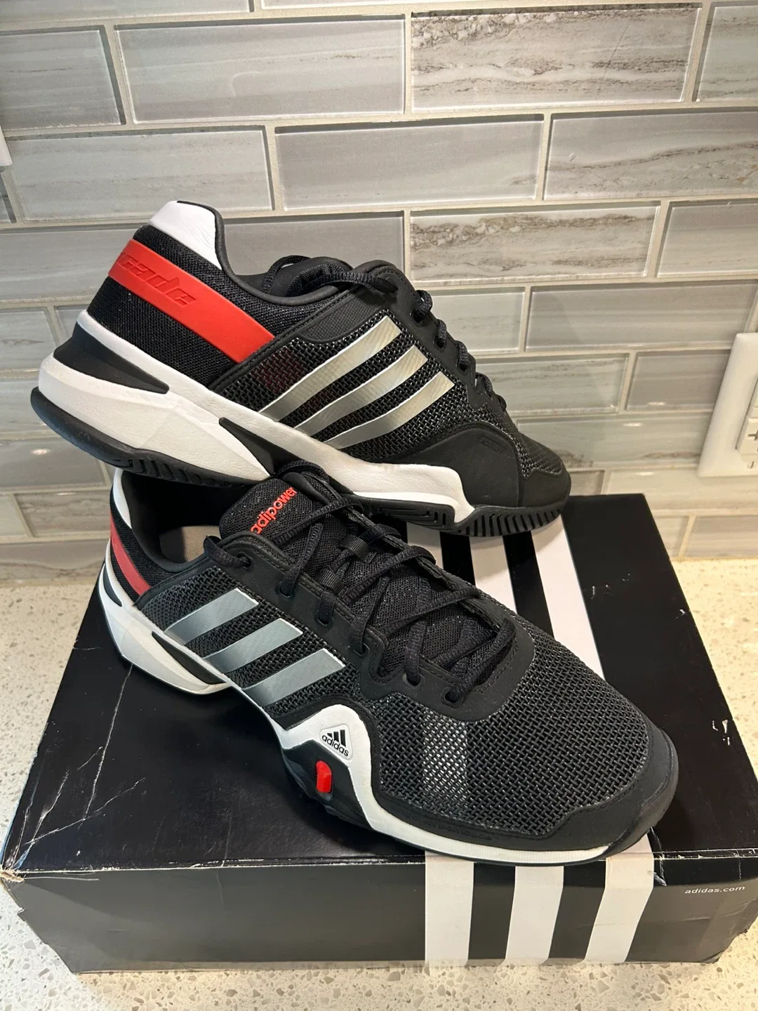 Adidas adipower Barricade 8 Tennis Shoes US 11.5 image indicator(10)