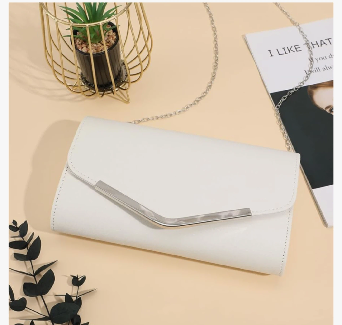 White Clutch Purse – Brand New (Never Used)