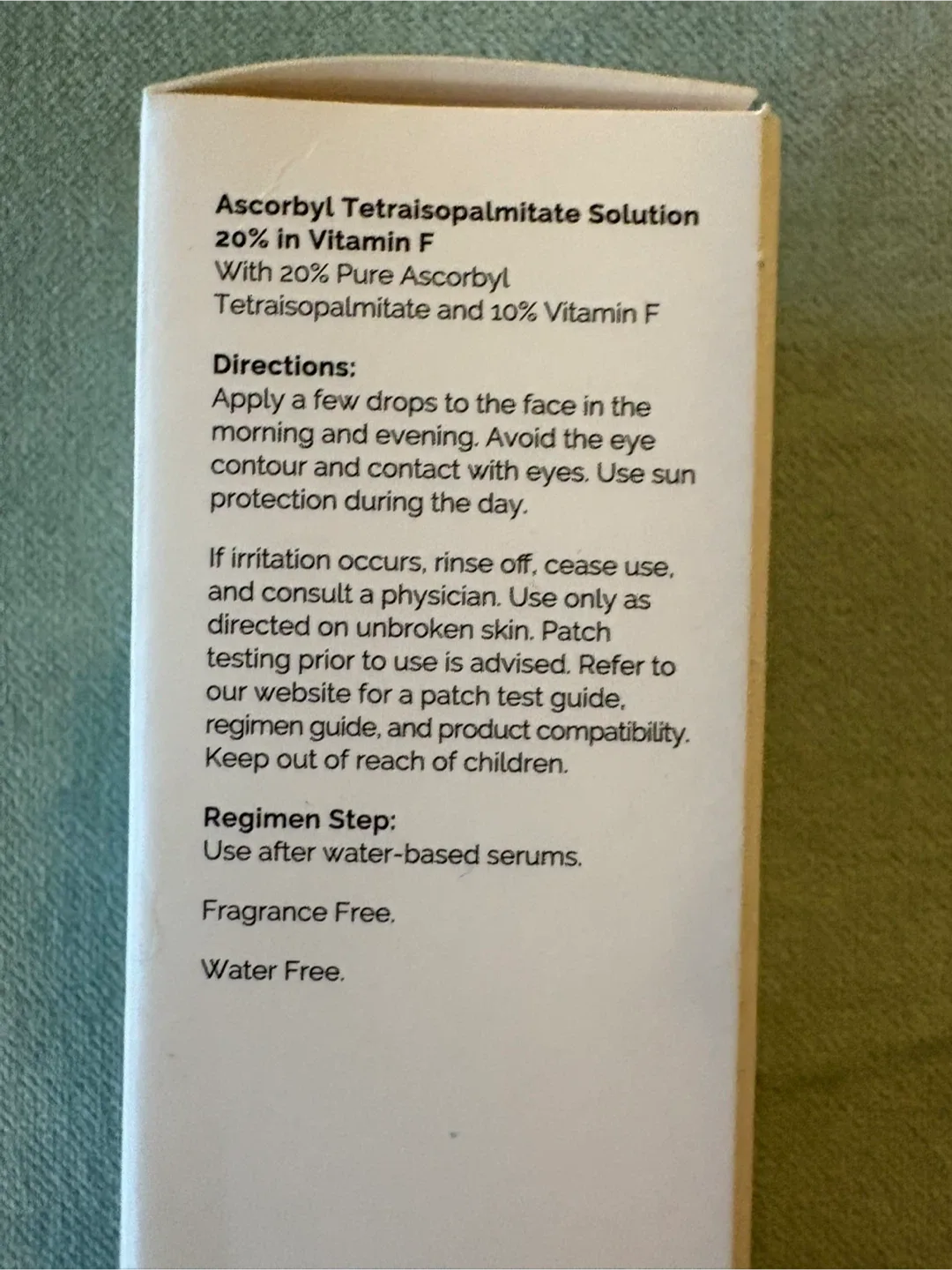 The Ordinary Ascorbyl Tetraisopalmitate (Vit C) image indicator(2)