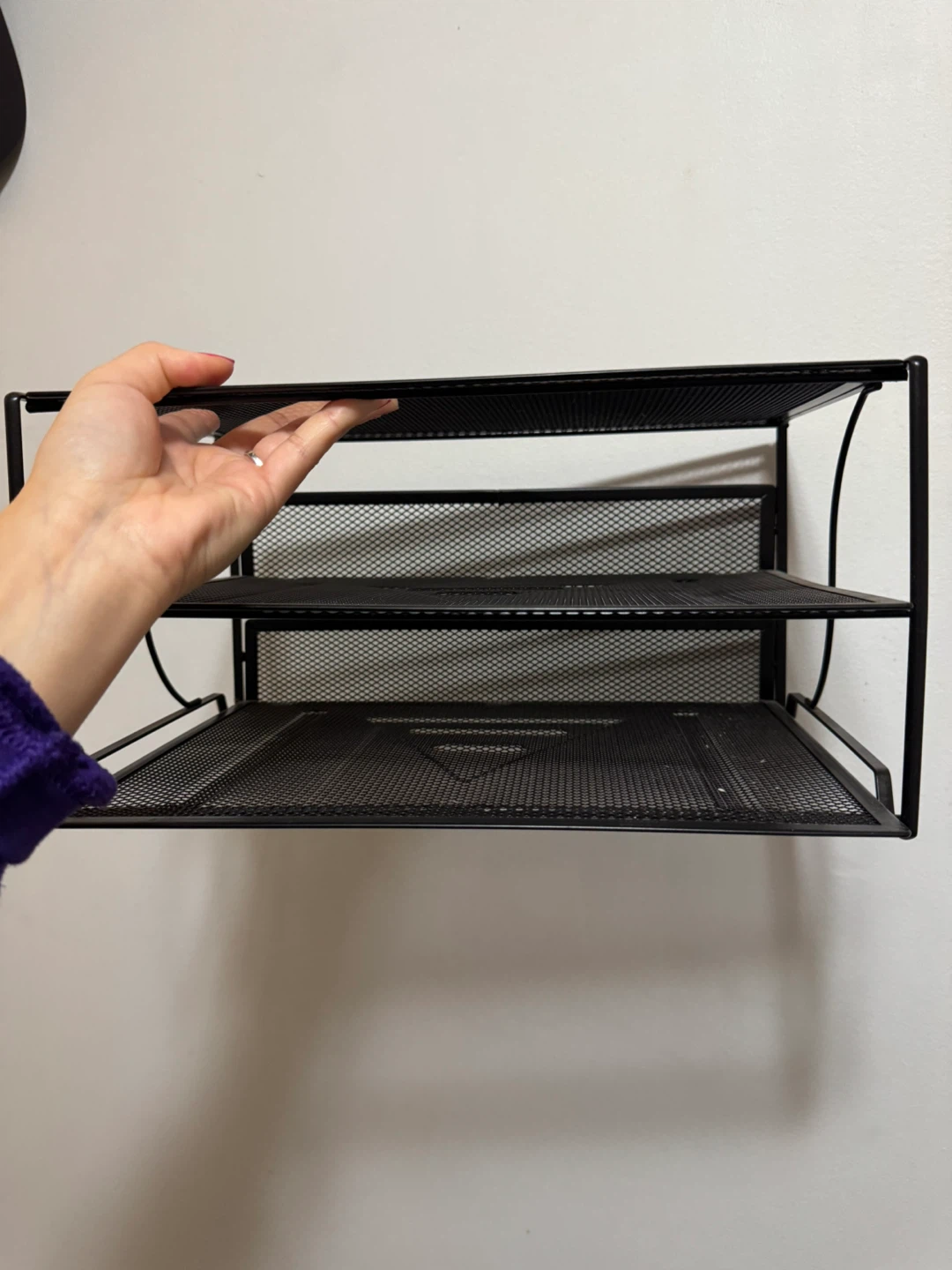 Black Metal Mesh Desk Organizer - photo 3