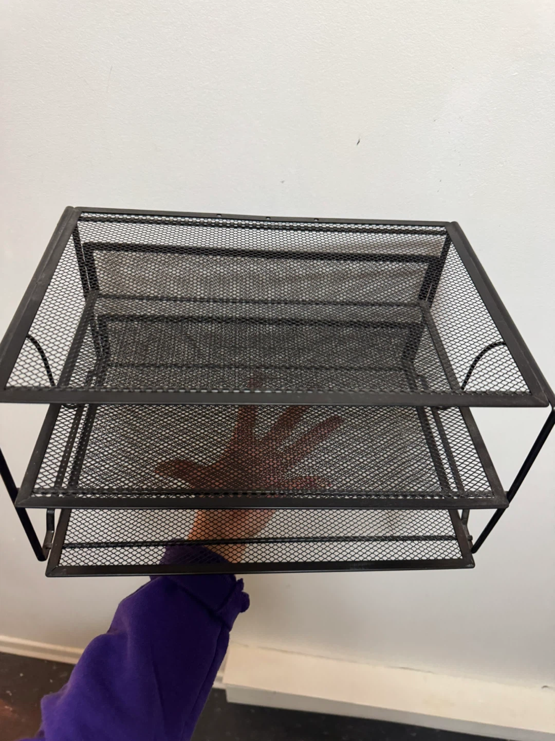 Black Metal Mesh Desk Organizer - photo 2