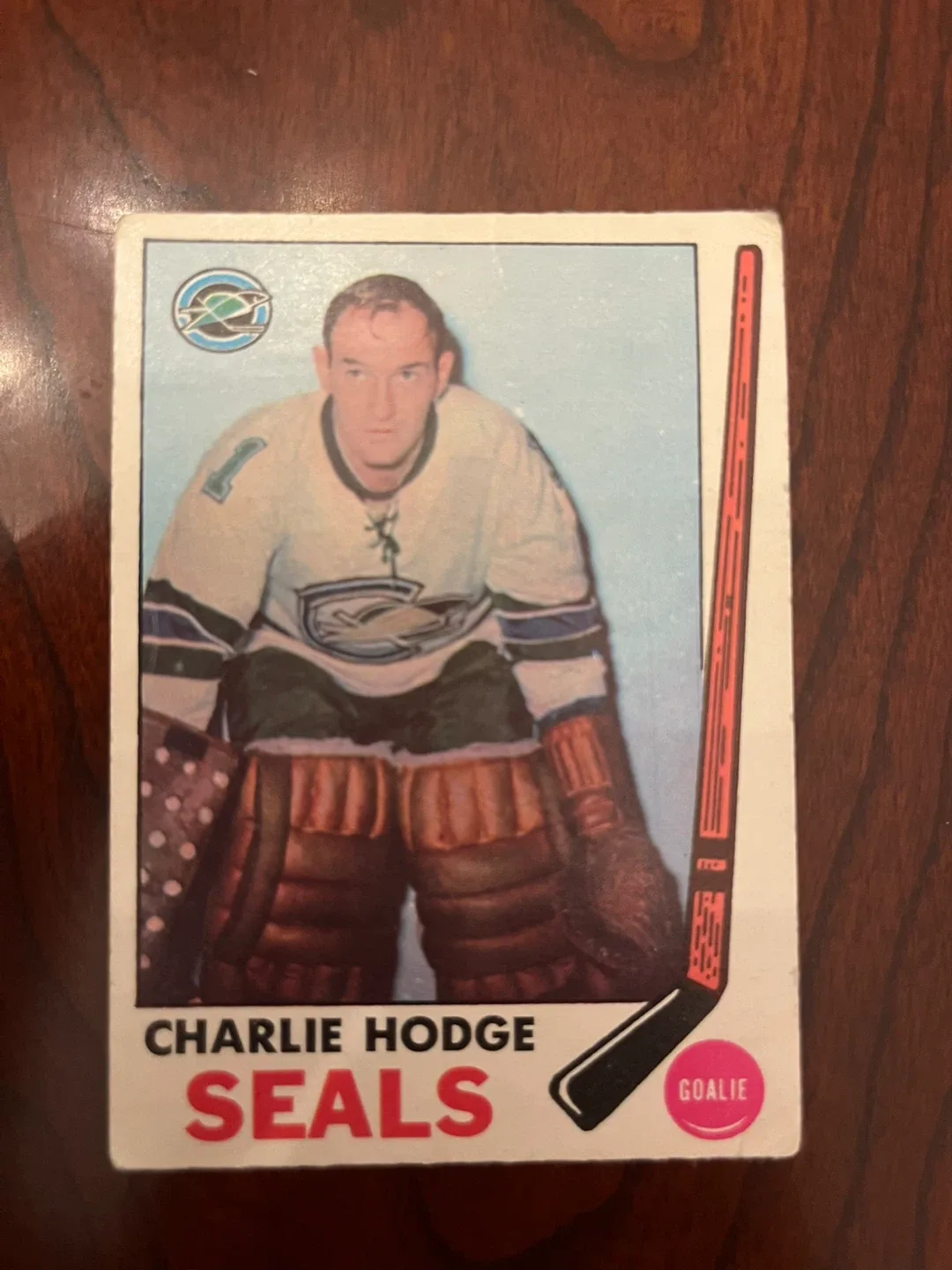 1969-70 Topps Hockey #77 Charlie Hodge (Seals)