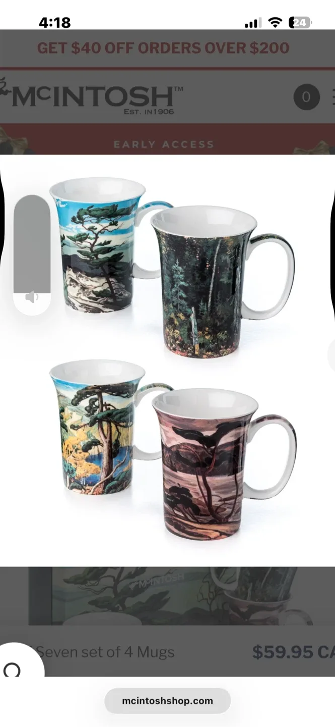 McIntosh Coffee Mug Gift Set - BRAND NEW - 5 mugs image indicator(5)