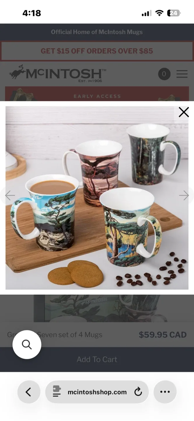 McIntosh Coffee Mug Gift Set - BRAND NEW - 5 mugs image indicator(4)