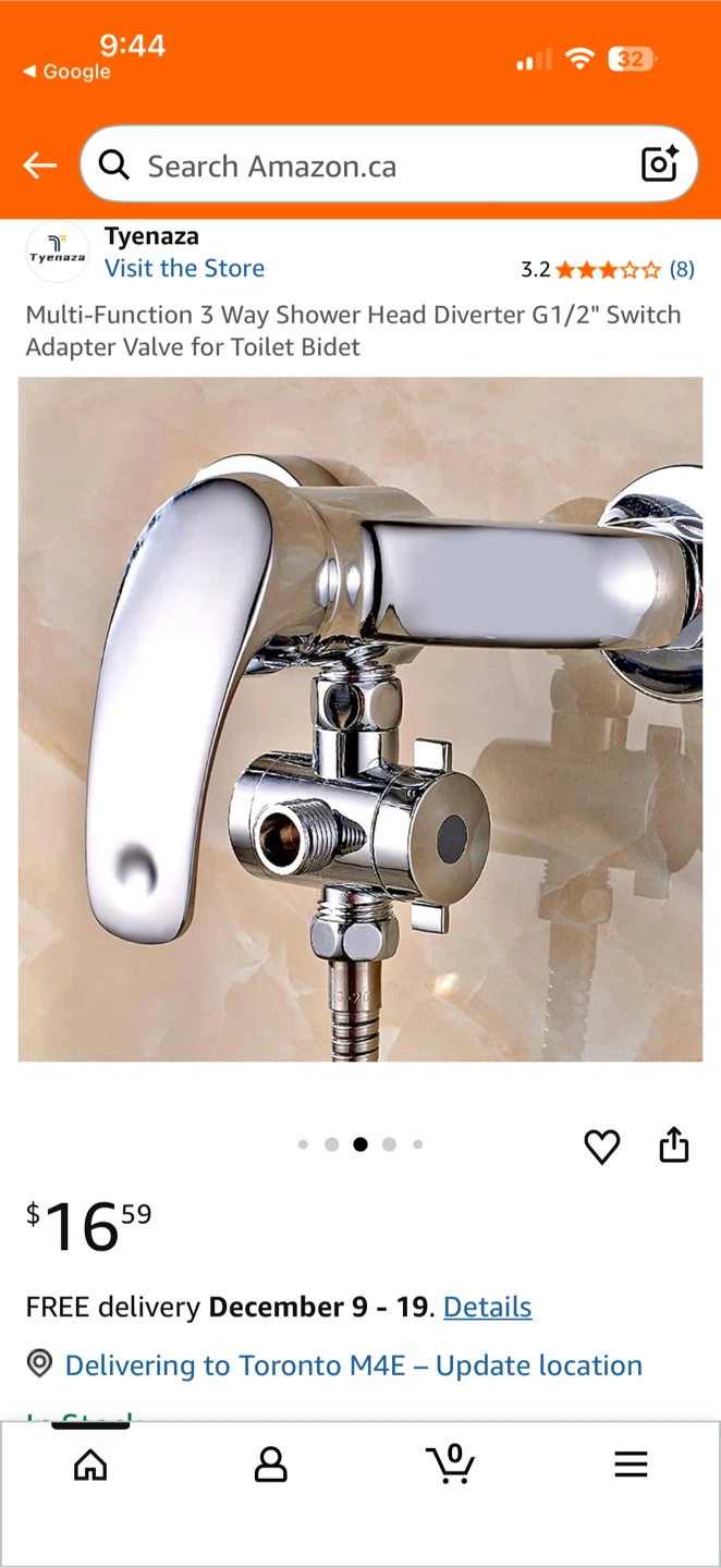 Tyenaza 3-Way Shower Head Diverter Valve - photo 4