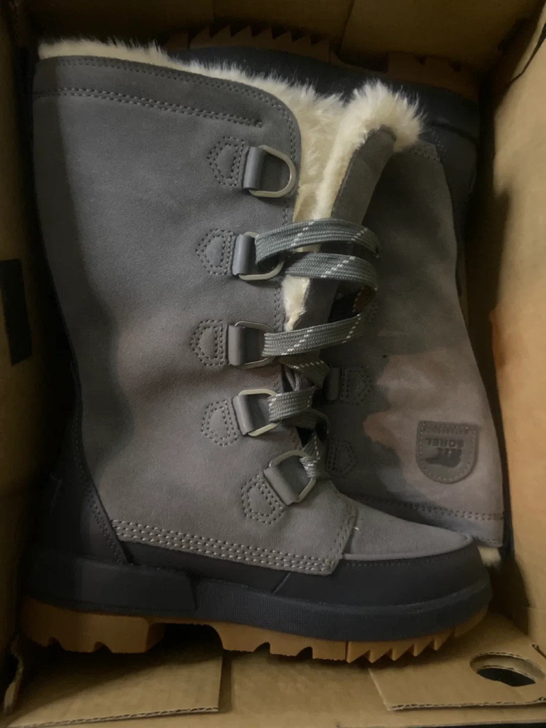 Sorel Women's Joan of Arctic Boots - Grey, Size 8