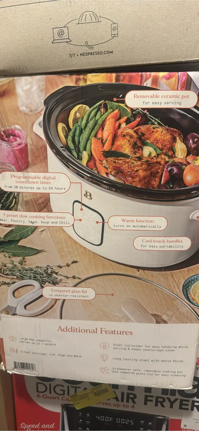 Drew Barrymore 6-Quart Slow Cooker - New in Box! image indicator(2)