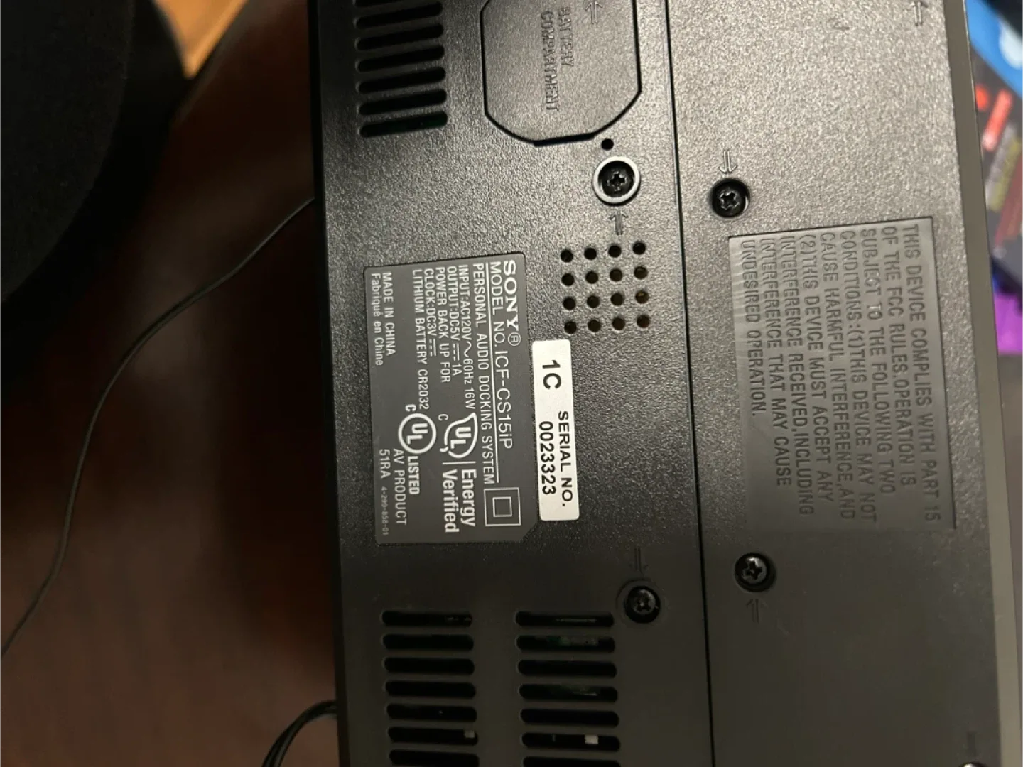 Sony ICF-CS15iP Dream Machine Speaker Dock image indicator(3)