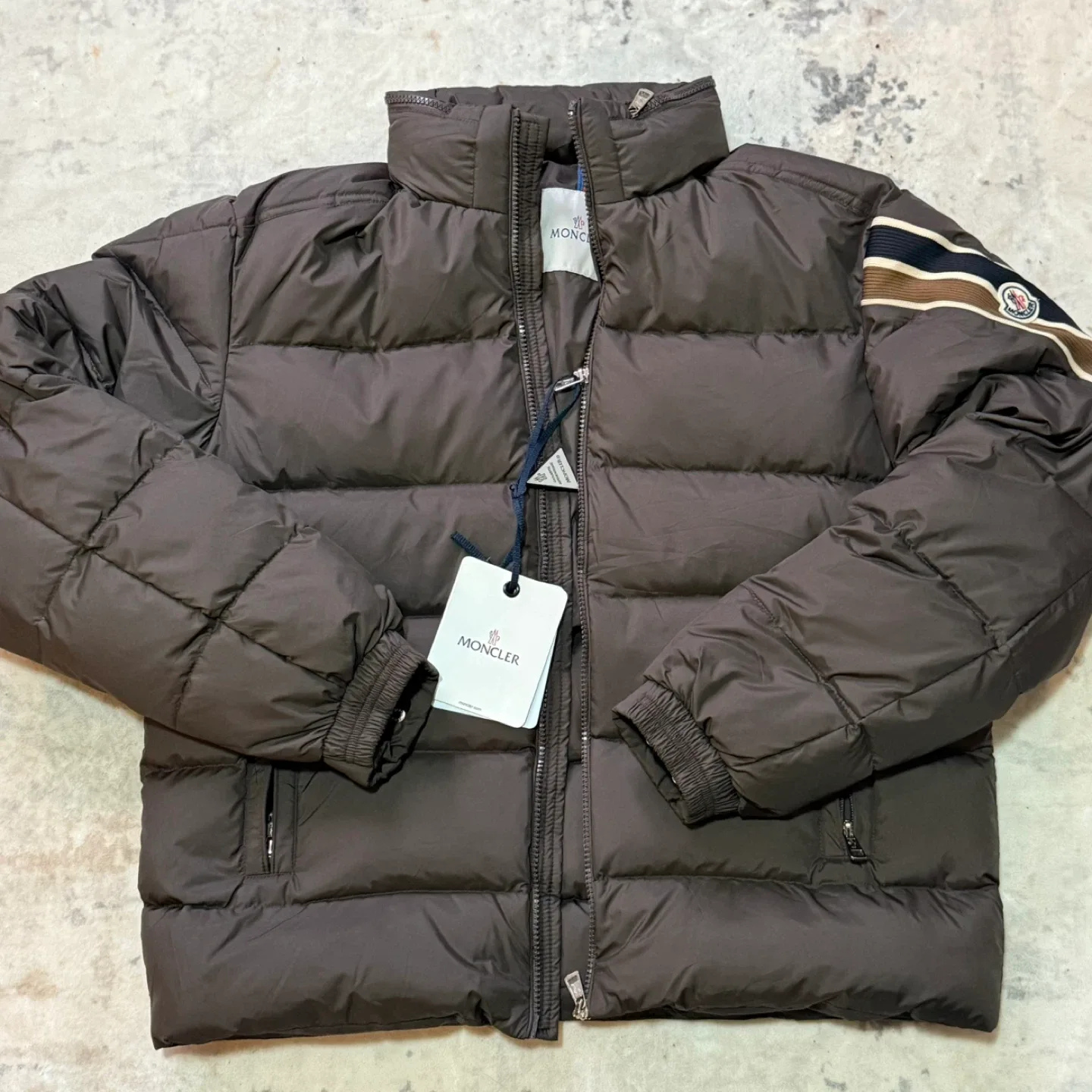 Moncler Brown Padded Down Jacket
