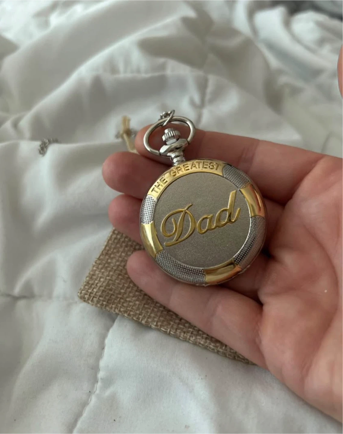 Pocket Watch quartz The Greatest Dad - photo 4