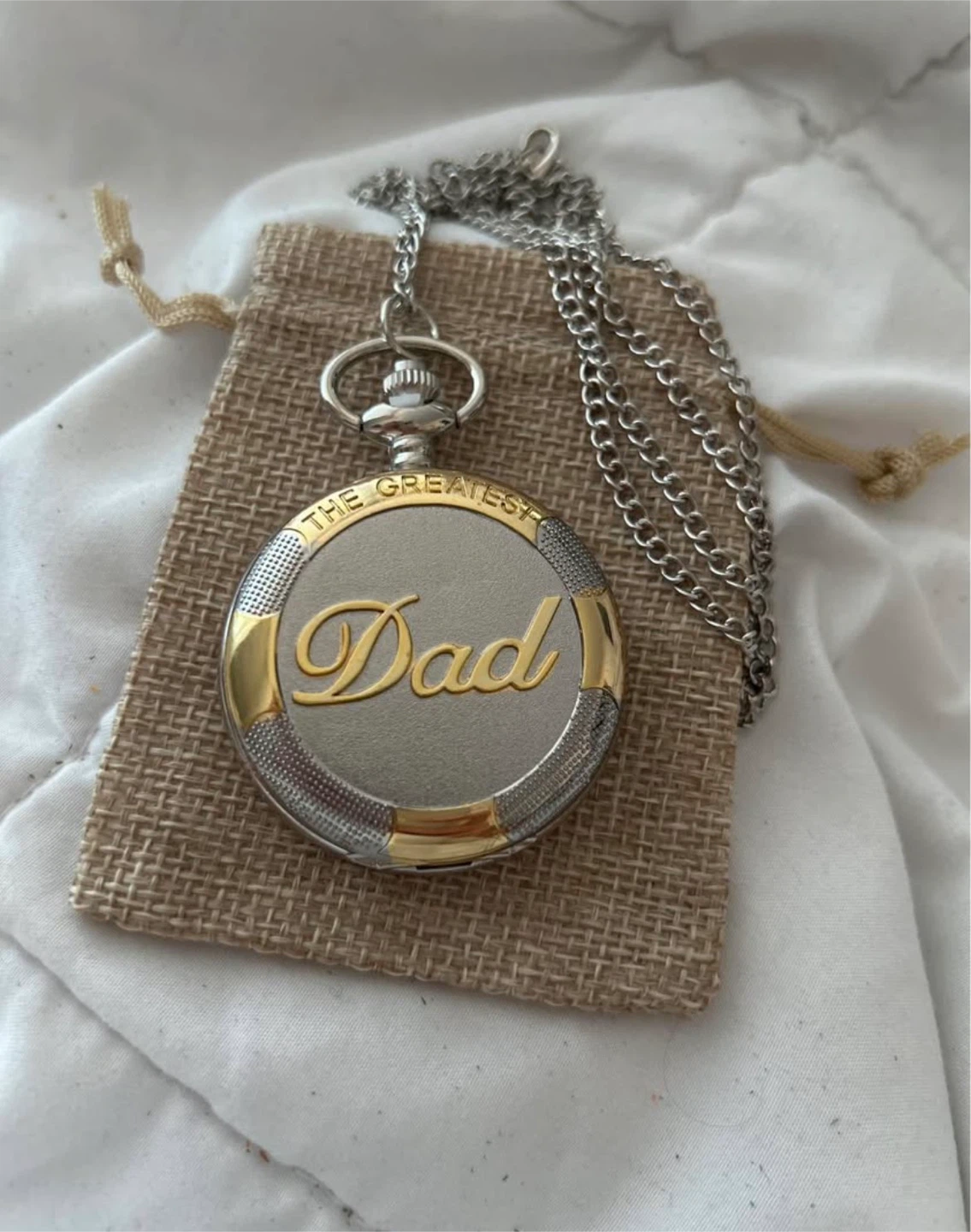 Pocket Watch quartz The Greatest Dad