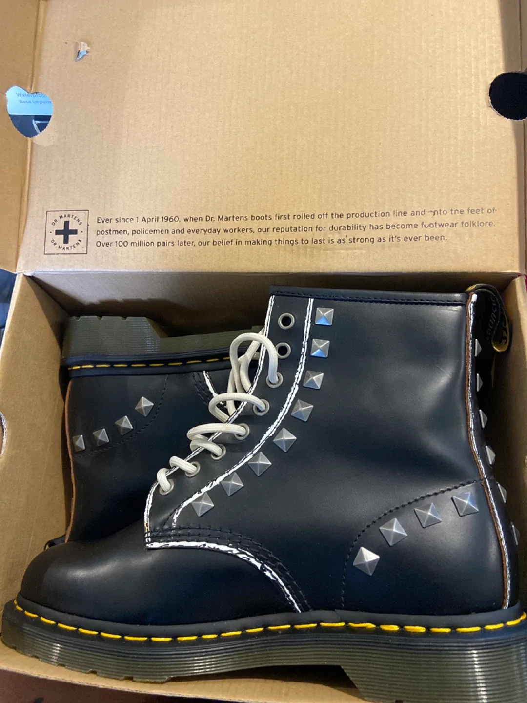 Dr. Martens Studded Leather Boots UK 7