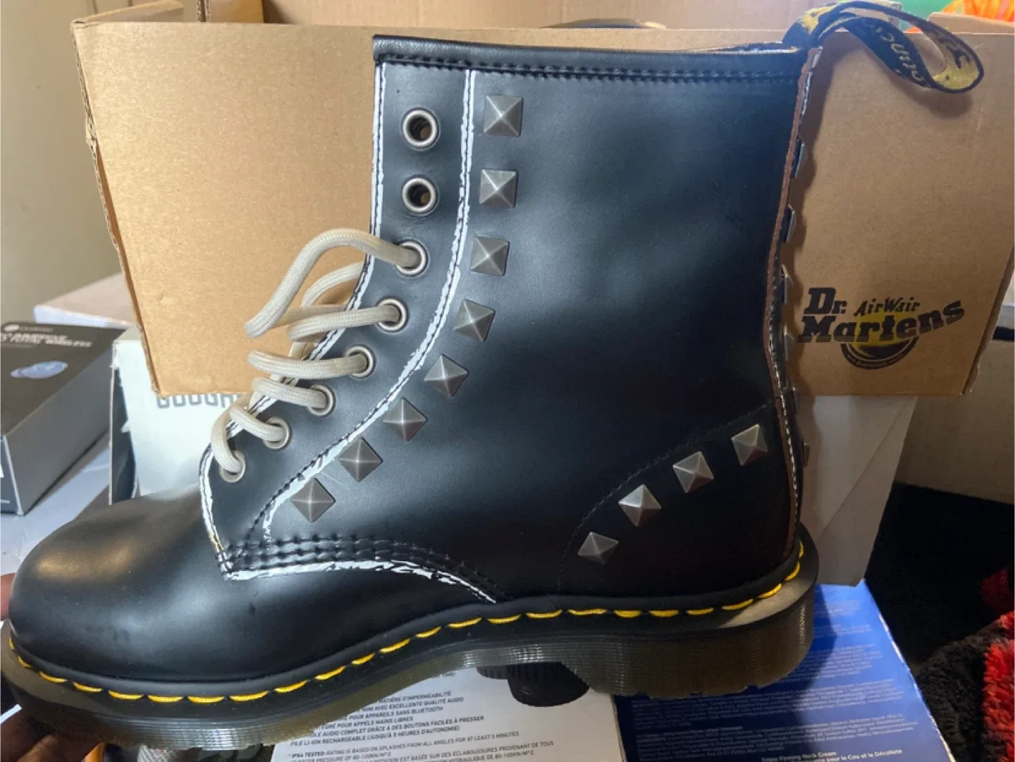 Dr. Martens Studded Leather Boots UK 7 image indicator(2)