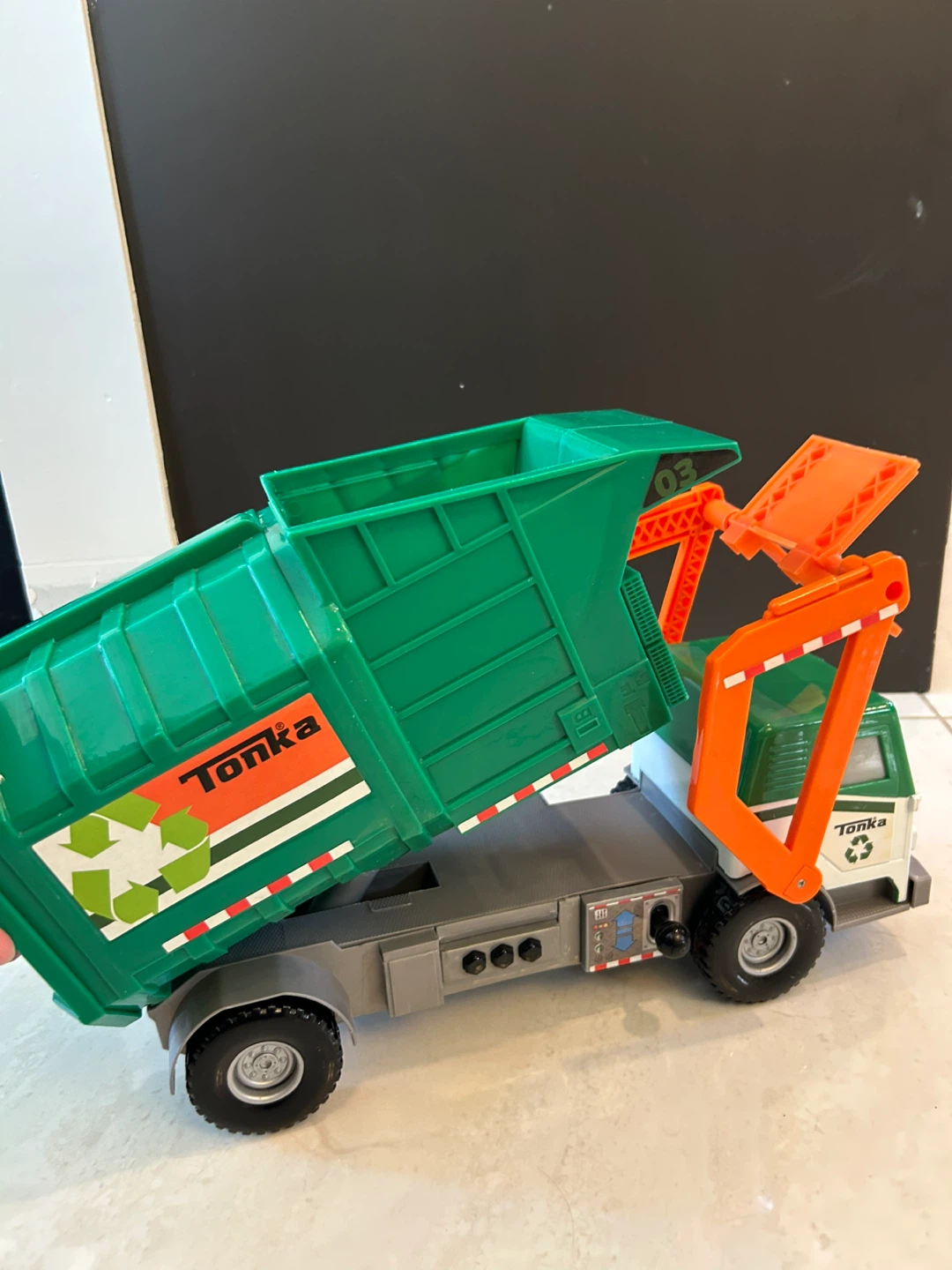 Tonka Green & Orange Recycling Truck - photo 5